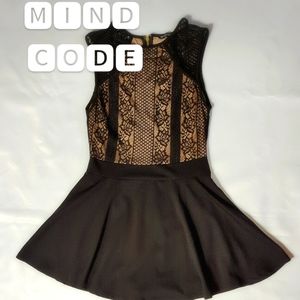 Mind Code lace detailed romper - Small